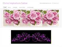 Tablet Screenshot of divineinspirationsgalore.com
